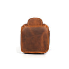 Tolredo Athens Leather Toiletry Bag Dopp Kit - Brown-Leather holder for easy carry