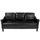 Flash Furniture Asti Upholstered Sofa - Black Leather-Contemporary Style