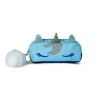 Bondstreet Kids Pencil Case - Mint Glitter Unicorn Print-Pencil Case