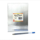 Hygloss Silver Foil Mirror Board, 5" x 7", 25 Sheets Per Pack, 3 Packs-Mirror board is a reflective poster board that gives the impression of a lifelike mirror image.