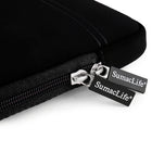 Vangoddy 15.6" Microsuede Laptop Sleeve - Black-Material: Micro Suede