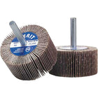 Merit Flap Wheels - Mandrel Mounted Flap Wheels, Aluminum Oxide/Ceramic, 60 Grit, 2" x 1" x 1/4" - 12 Pack-Abrasive Material: Aluminum Oxide