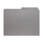 Hilroy File Folders - Letter Size - 9" x 11 3/4" - Grey - 100 Pack-10.5 point stock