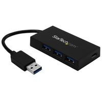 StarTech 4-Port USB Hub, USB-A to 3 x USB-A and 1 x USB-C-Connect USB-C peripheral devices through your laptop's traditional USB-A port