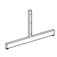 Can-Bramar Rectangular Tubing Leg For Gridwall, White, 2 Pack-Rectangular tubing leg for grid panel