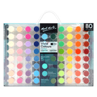 Mont Marte Vivid Colours Acrylic Paint Set - 3.5ml - 80 Asssorted Colours-80 colour vivid acrylic paint pods