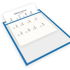 QuickFit 9" x 12" Educational Dry-Erase Pockets, Assorted, 10 Pack-Available in: Red, Green, Yellow, Orange, Royal Blue