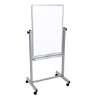 Luxor 24" x 36" Double Sided Magnetic Whiteboard, (L270)-Designed for use in classrooms, boardrooms, and more, the 24 x 36" Luxor L270 Mobile Magnetic Reversible Whiteboard is a dual-sided magnetic whiteboard with four casters for enhanced mobility.