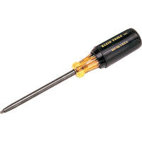 Klein Tools Klein Cushion-Grip Screwdrivers-Round Shank, Square Recess Tip - 4 Pack (TV531)-Handle Type Cushion Grip