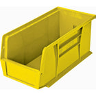 Quantum Storage Systems Ultra Stack & Hang Bin, 5-1/2" W x 5" H x 10-7/8" D, Yellow - 6 Pack-Capacity: 30 lbs.