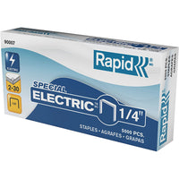 Rapid Electronic Staples - 1/4" - 5000 Pack-Standard 1/4" staple leg length