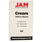 JAM Paper Vellum Bristol Tabloid Cardstock, 11 x 17, 67 lb. Creme, 50 Pack (16932833)-Colour: Creme 67 lb. Cover