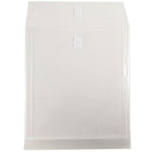 JAM Paper Open-End Plastic Envelopes, Letter, Clear, 12 Pack-Clear plastic 