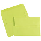 JAM Paper A7 Invitation Envelopes, 5.25 x 7.25, Brite Hue Ultra Lime Green, 250 Pack (96151H)-Pack includes 250 envelopes