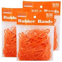 JAM Paper Rubber Bands, #33 Size, Orange Rubberbands, 300/Pack (333RBorg)-Regular Size Orange Rubber Bands