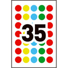 Avery See Thru Removable Colour-Coding Labels, 3/4" Round, Assorted, 210 Pack (2369)-0.75" Assorted