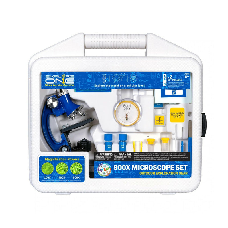 Explore One 45 Piece 900X Microscope Set with Case | staples.ca