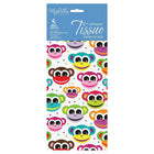 MillBrook Studio Printed Tissue, Monkey Face Pattern, 12 Pack (93020)-Tissue Paper
