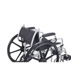 Drive Medical Poly Fly Transport Chair with Swing away Footrest, 20" Seat Size-All-aluminum frame