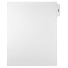 Mark Maker Legal Exhibit Index Tab Set of White INDEX Tabs, 1/5th Cut, Letter Size, No Holes, 25 Pack-White Set 1/5th Cut