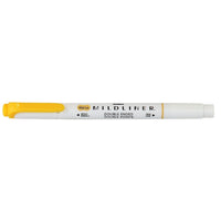 Zebra Mildliner Double Ended Pen-Style Highlighter - Mild Gold-Double ended: Bullet & Chisel Tip