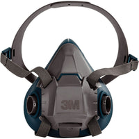 3M 6500 Series Half Facepiece Respirator, Silicone, Large - 3 Pack-Size - Large