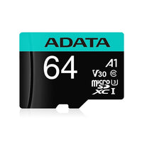 Adata Premier Pro 64GB Class 10 microSDXC/SDHC UHS-I U3 V30S with Adapter-64 GB capacity