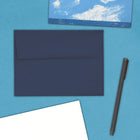 JAM Paper A6 Invitation Envelopes, 4.75 x 6.5, Navy Blue, 1000 Pack (LEBA667B)-Opening: Booklet