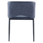 My Home My Living Vintage Faux Leather Arm Chair - Grey-Wipe clean with damp cloth