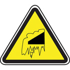 Accuform Signs Falling Snow/Ice Csa Safety Sign, 12" x 12", Aluminum, Pictogram-Display Type Bolt-On