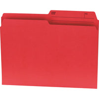 Hilroy Reversible File Folders - Letter Size - Red - 100 Pack-Letter sized file folder