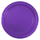 JAM Paper Round Paper Party Plates - Medium - 9 Inch - Purple - 50 Pack-Colour: Purple | Easily match your party theme with colourful plates