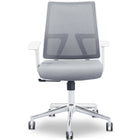 MotionGrey MS1 Mesh Series Office Chair- Executive Ergonomic Computer Desk Home Task Chair with Breathable Mesh Back - White-Mesh back for breathability, tight weave fabric seat, cold mold foam cushion for support
