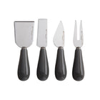 Maxwell & Williams Mezze Cheese Knife Set - Charcoal-Made of Stainless Steel and Porcelain