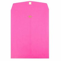 JAM Paper 10" x 13" Open End Catalog Coloured Envelopes with Clasp Closure - Ultra Fuchsia Pink - 50 Pack -Ultra Fuchsia Envelope