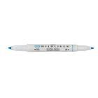Zebra Mildliner Double Ended Pen-Style Highlighter - Mild Blue-Mild water resistant ink is translucent and excellent for layering