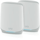 Netgear Orbi RBK762S Tri-band WiFi 6 Mesh System - 2 Pack-Coverage up to 5,000 sq. ft. and for up to 75 devices. Extend coverage up to 2,500 sq. ft. with each additional satellite (sold separately)