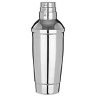 Trudeau Stainless Steel Cocktail Shaker With Measuring Cap 27 oz-Sleek and modern looking stainless steel cocktail shaker with a 3-step measuring cap