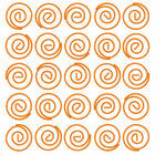 JAM Paper Colored Circular Paper Clips - Orange - 2 Packs of 50-Size: 1 inch (Diameter)