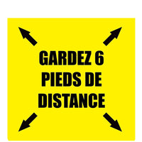 Mark Maker French Badge Talkers 2 3/4" x 2 3/4" - Restez end arriere de 6 pieds - 10 Pack-French Badge