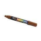 Marvy Uchida Chisel-Tip Acrylic Paint Marker - Brown - 2 Pack-Colour: Brown