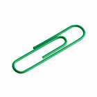 JAM Paper Colored Jumbo 2" Paper Clips - Green - 2 Packs of 75-These colorful paperclips are great for organizing papers at home, school, or the office