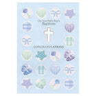 Rosedale 5-1/2" x 8" Boy Baby Baptism Greeting Cards And Envelopes, 12 Pack (15300)-Printed on premium uncoated card stock