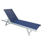 CorLiving Gallant Navy Blue Mesh Reclining Patio Lounger (PJR-329-R)-Recliner outdoor patio lounger