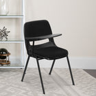 Flash Furniture Black Padded Ergonomic Shell Chair with Right Handed Flip-Up Tablet Arm-Some Assembly Required: attach tablet arm with 2 screws
