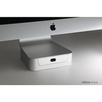 Rain Design mBase Height Adjustable Stand for 27" iMac, Silver (10044)-Sits discreetly under your iMac's base and raises the screen so you can work more comfortably