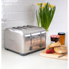 Kenmore 4-Slice Stainless Steel Toaster-Extra-wide slots with self-adjusting bread guides