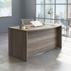 Sauder 59"W Affirm Executive Desk - Hudson Elm- Adjustable levelers provide stability over uneven surfaces