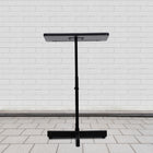 Flash Furniture Adjustable Height Metal Lectern in Mahogany-5 Year Limited (non moving metal parts) 2 yr Parts