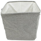 Cathay Importers Polyester Square Storage Basket, 12.5"W x 12.5"D x 12.5"H, Grey, 2/Pack-Grey Colour; Polyester material